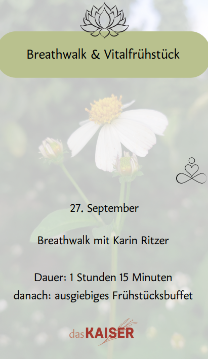 Breathwalk with Vital breakfast