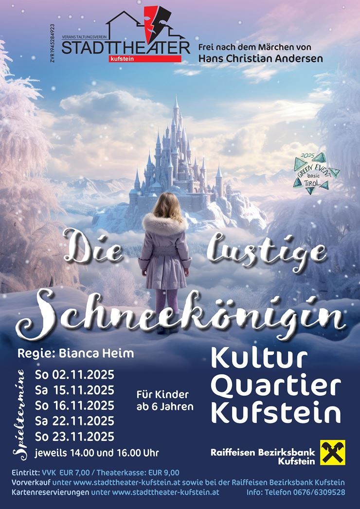 'Die lustige Schneeköniging' - Kindertheater frei nach Hans Christian Andersen