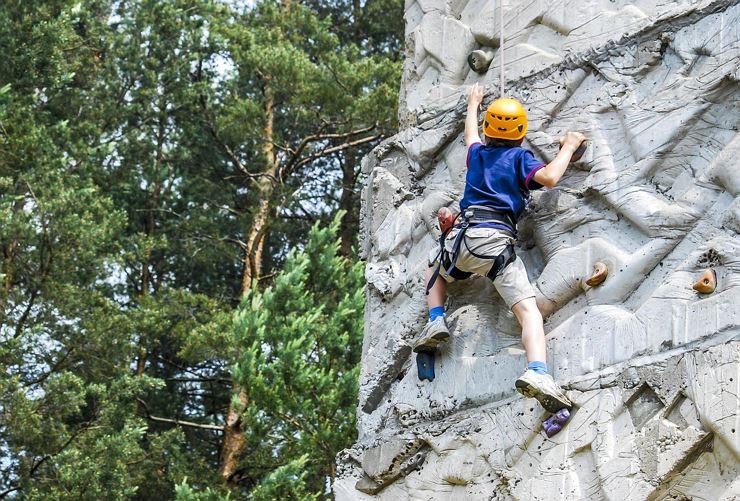 Climbing high up